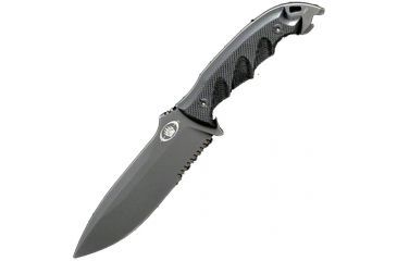 Image of Blackwater Grizzly SERE, Black G-10, Combo Niolox Blade w/ Sheath BWGRX001