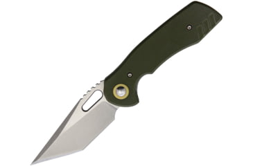 Image of Bladerunners Systems Nomad Linerlock OD Folding Knife, 3.25 black stonewash finish CPM S35VN stainless t, OD green G10 handle, NOMADODG