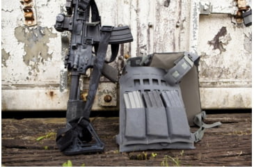 Image of Blue Force Gear Helium Whisper Ten Speed Horizontal Triple M4 Mag Pouch, Wolf Gray HW-TSP-HZ-M4-3-WF