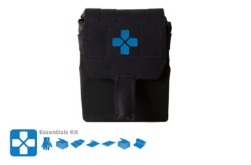 Image of Blue Force Gear Helium Whisper Trauma Kit Essentials Supplies, Black, HW-TKN-MED-ESS-BK