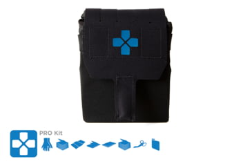 Image of Blue Force Gear Helium Whisper Trauma Kit Pro Supplies, Black, HW-TKN-MED-PRO-BK