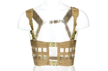 Image of Blue Force Gear Splitminus 12 Column Split Front Chest Rig, Coyote Brown MM-CHESTRIG-2-CB