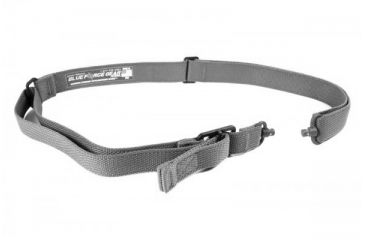 Image of Blue Force Gear Vickers 2-To-1 Sling, Red Swivel Version, Nylon Adjuster And Hardware, Wolf Gray VCAS-2TO1-RED-125-AA-WF