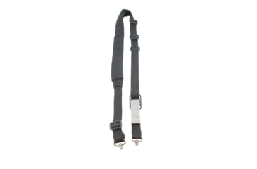 Image of Blue Force Gear Vickers 221 2-to-1 Padded Sling, Push Button Version w/Nylon Adjuster and Hardware, Black VCAS-2TO1-PB-200-AA-BK