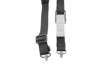 Image of Blue Force Gear Vickers 221 2-to-1 Padded Sling, Push Button Version w/Nylon Adjuster and Hardware, Black VCAS-2TO1-PB-200-AA-BK