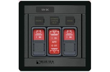 Image of Blue Sea Systems 1147 Remote Control Panel w/22145 &amp; 12146 Remote Control Contura Switch 57214