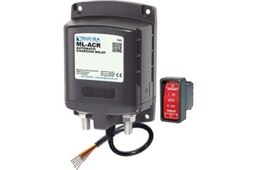 Image of Blue Sea Systems 12VDC Automatic Charging Relay, Black BS-7620