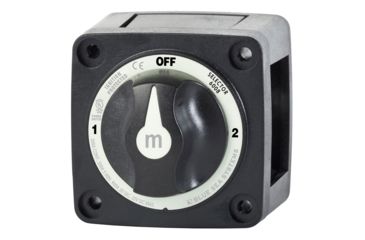 Image of Blue Sea Systems 6008200 m-Series Selector 3 Position Battery Switch - Black 75117