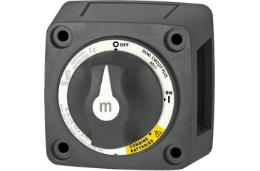 Image of Blue Sea Systems Mini Batt Sw 2 Ckt On-Off-Both, Black BS-6011200