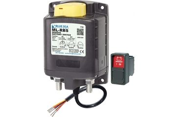 Image of Blue Sea Systems Remote Batt Sw, 12VDC, Manual Back-Up, Black BS-7700
