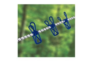 Image of Blue Sky Gear Clothes Line-Stretch with Clips, white/blue 32-02042-00