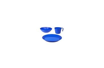 Image of Blue Sky Gear PackWare Camping Dish Set, Cup, Bowl and Dish, Blue 32-02064-00
