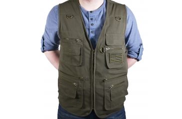 Image of Blue Stone Safety Olive Concealment Vest, Olive, Xl C565-004, EDEMO1