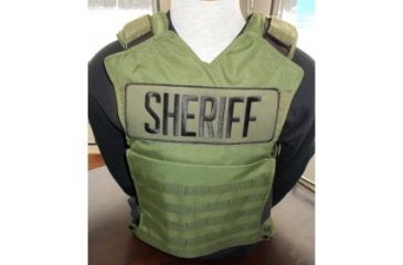 Image of Blue Stone Safety Tactical Entry Shock Plate Vest, One Size Fits Most, Olive C585-000