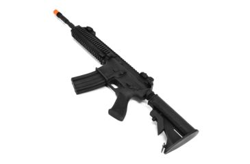 Image of Blueguns by Rings Hk416 14.5''brrl Cstck Wt. Black - FS41614.5CSWB