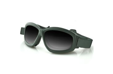 Image of Bobster Bravo Interchangeable Goggle, Grn Frame, Smoke,Clear &amp; Yellow Lenses BBRA101G