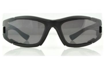 Image of Bobster Resolve Interchangeable Sunglasses - Black Frame w Anti-fog Smoked and Clear Lens ERES101