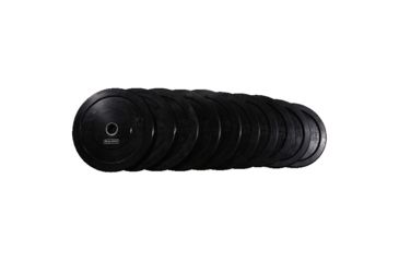 Image of Body Solid 260Lb Bumper Plate Set Black ORBLK260