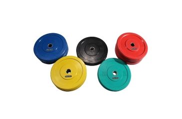 Image of Body Solid 260Lb Bumper Plate Set Colored ORCOL260