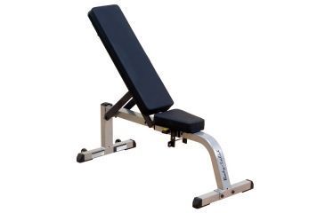 Image of Body Solid 2X3 Flat Incline Bench, Silver GFI21