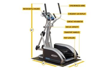 Image of Body Solid Endurance Elliptical, Silver, E300