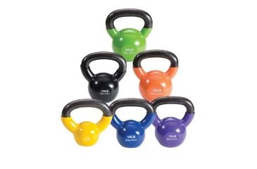 Image of Body Solid Vinyl Coated Kettlebell Set 5 - 30Lbs, KBVS105