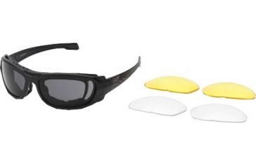 Image of Body Specs BSG-5 Matt Black Frame with Rx Gasket, Black BSG-5 BLK/PKG/RX GASKET