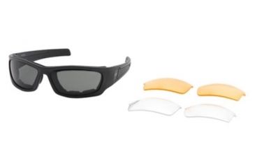 Image of Body Specs Z-002 Single Vision Prescription Sunglasses, Black Frame, Z-002 BLACK FRAME.13SV