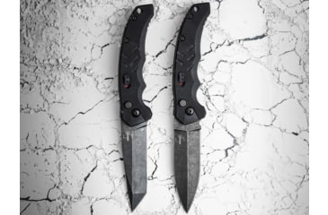 Image of Boker 01BO796 Intention II 3.35 Folding Dagger Plain D2 Steel Blade Black G10