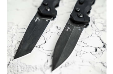 Image of Boker 01BO796 Intention II 3.35 Folding Dagger Plain D2 Steel Blade Black G10