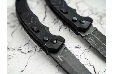 Image of Boker 01BO796 Intention II 3.35 Folding Dagger Plain D2 Steel Blade Black G10