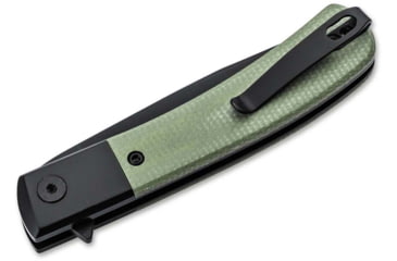 Image of Boker 01Bo931 Modern Gentleman 2.95 Plain Black Nitro-V Blade Green Micarta Handle