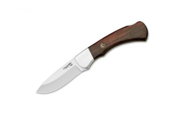 Image of Boker 594 Fox Rosewood Fixed Blade Knife, 3in, N690, Cow Horn, Brown, 594