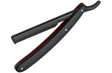 Image of Boker Barbarette Folding Razor, 3 blade, Carbon fiber handle, 140909