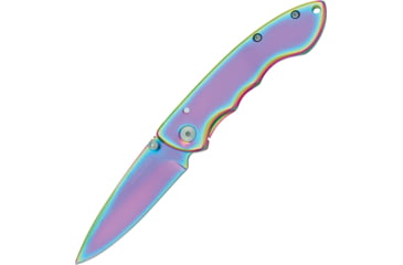 Image of Boker Magnum Blaze Folding Knife, 3.88in Closed, 3in, 440 SS, Spectrum Blade, Spectrum Stainless Steel Handle, 01MB255