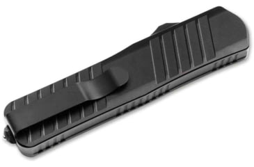 Image of Boker SP01 Automatic Folding Knife, D2, Drop Point Blade, Black Aluminum Handle, 06HK002