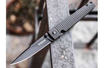 Image of Boker Equalizer Folding Knife, 4.13in Closed, 3.13in Black 440A Stainless Steel Blade, Black G10 Handle, 01RY004