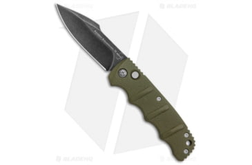 Image of Boker Kalashnikov Automatic Folding Knife, 3.25in, D2, Dagger Blade, Aluminum OD Green Handle, Black/OD Green, 7.625in, BHQ-103271