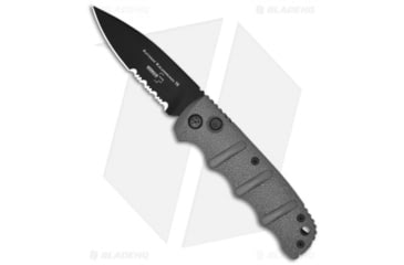 Image of Boker Kalashnikov Automatic Folding Knife, 3.25in, D2, Spear Point Blade, Aluminum Gray Handle, Black/Gray, 7.50in, BHQ-0104