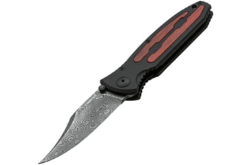 Image of Boker Plus Kalashnikov Linerlock Folding Knife, 3.75 in, Damascus, Clip Point Blade, Aluminum Handle, 11KAL48DAM