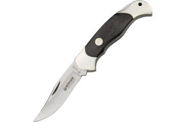 Image of Boker Lockback Horn Folding Knife, 440C stainless clip point blade, Buffalo horn handle, 112007