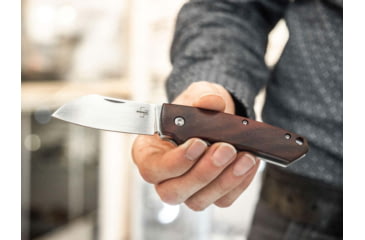 Image of Boker Plus Cox Pro Folding Knife, 2.6in, D2, G10 Cocobolo Wood, Stainless Steel Brown Handle, 01BO315