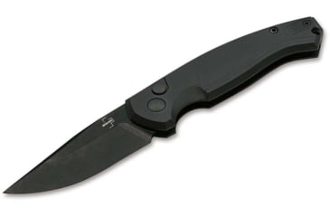 Image of Boker Plus Karakurt Automatic Folding Knife, 3.07in, 154CM, Black Blade, Aluminum Black Handle, 01BO365