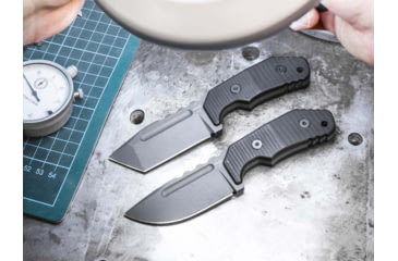 Image of Boker Plus Little Dvalin Fixed Blade Knife, 3.15in, D2, G10 Black Handle, 02BO033