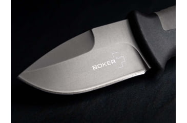Image of Boker Plus Outdoorsman Mini Fixed Blade Knife, 2.24in, 12C27, FRP Grey Handle, 02BO024