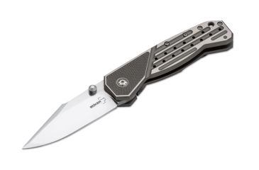 Image of Boker Plus Scoundrel Gen 2 Folding Knife, 3.2in, VG-10, Titanium, Uncoated, Grey, 01BO761