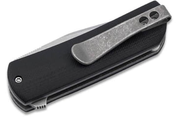 Image of Boker Plus Urban Trapper Stubby Folding Knife, 2.75in Closed, 2in Stonewash VG-10 Stainless Steel Blade, Black G10 Handle, 01BO639