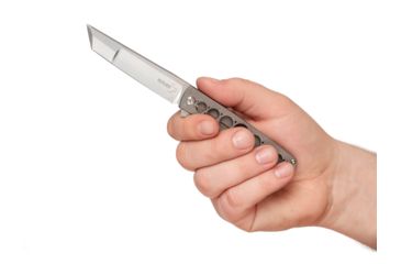 Image of Boker Plus Urban Trapper Tanto Folding Knife, 3.4in, VG-10, Titanium, Uncoated, Grey, 01BO721