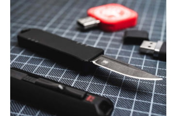 Image of Boker Plus USB OTF Automatic Folding Knife, 1.77in, D2, Aluminum Black Handle, 06EX270