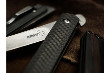 Image of Boker Plus Wasabi Carbon Fiber Folding Knife, 2.8in, 440C, Cocobolo Wood, Uncoated, Brown, 01BO632